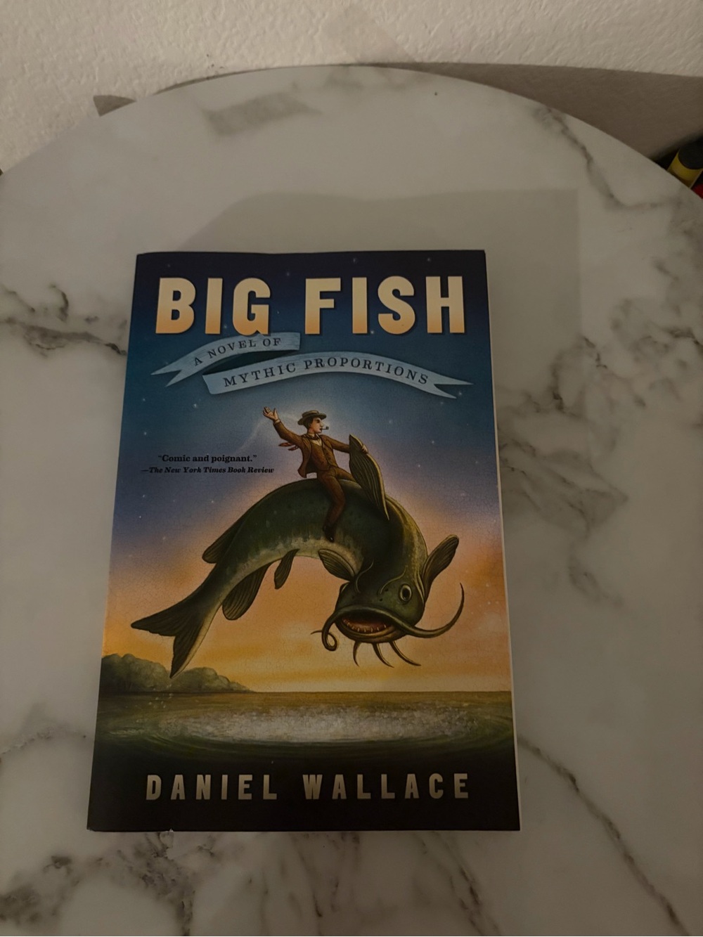 Big Fish Book Cover Poster - Blue & Green